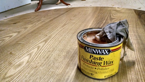 I love Minwax Paste Finishing Wax because it gives the wood a beautiful  polish but does not affect the color.