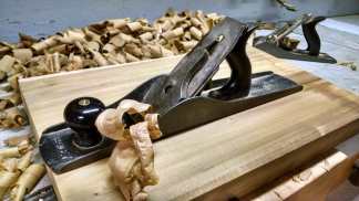 Flatten and thickness with a hand plane.